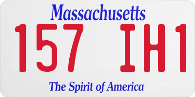 MA license plate 157IH1