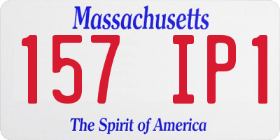 MA license plate 157IP1