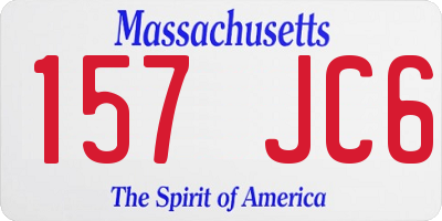 MA license plate 157JC6