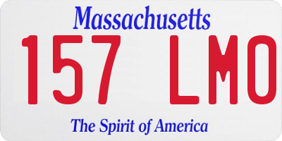 MA license plate 157LM0