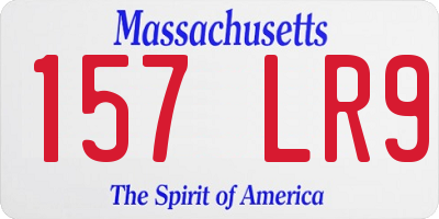 MA license plate 157LR9