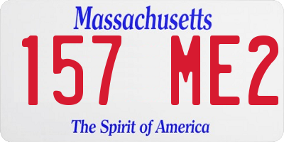 MA license plate 157ME2