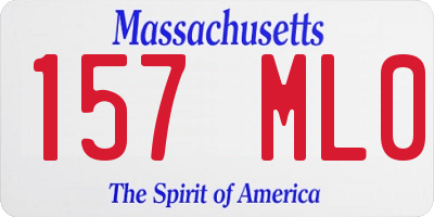 MA license plate 157ML0