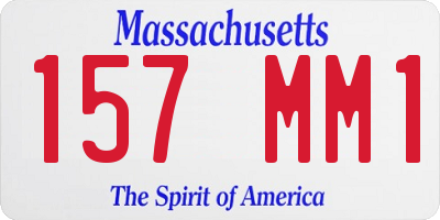MA license plate 157MM1