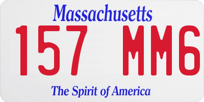 MA license plate 157MM6