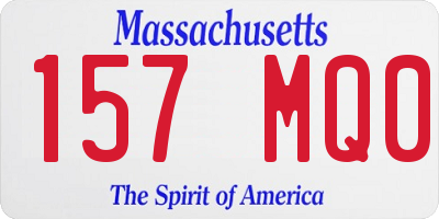 MA license plate 157MQ0