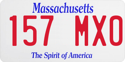 MA license plate 157MX0