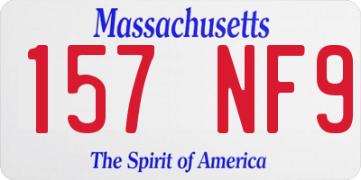 MA license plate 157NF9