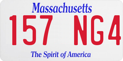 MA license plate 157NG4