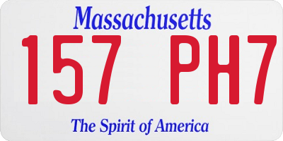 MA license plate 157PH7