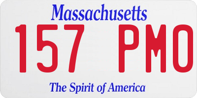 MA license plate 157PM0