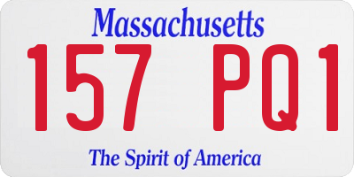 MA license plate 157PQ1