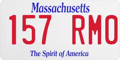 MA license plate 157RM0