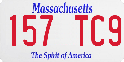 MA license plate 157TC9