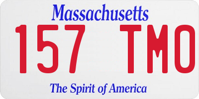 MA license plate 157TM0