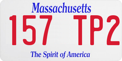 MA license plate 157TP2