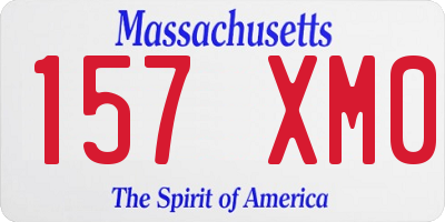 MA license plate 157XM0