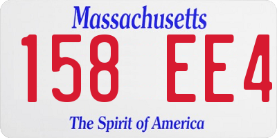MA license plate 158EE4