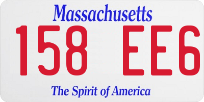 MA license plate 158EE6