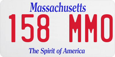 MA license plate 158MM0