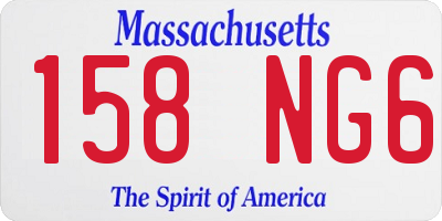 MA license plate 158NG6