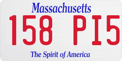 MA license plate 158PI5