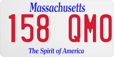 MA license plate 158QM0
