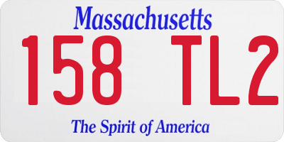 MA license plate 158TL2