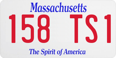 MA license plate 158TS1