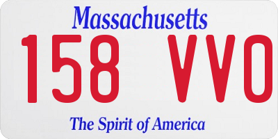 MA license plate 158VV0