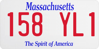 MA license plate 158YL1