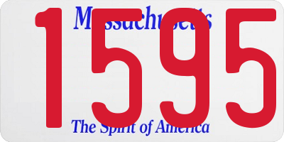 MA license plate 1595