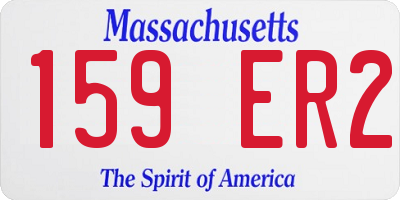 MA license plate 159ER2