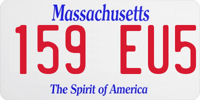 MA license plate 159EU5