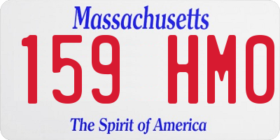 MA license plate 159HM0