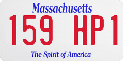 MA license plate 159HP1