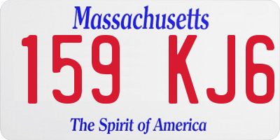 MA license plate 159KJ6