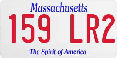 MA license plate 159LR2