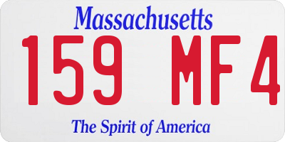 MA license plate 159MF4