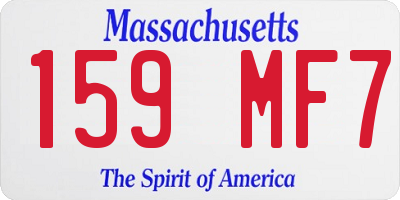 MA license plate 159MF7