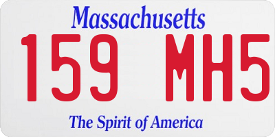 MA license plate 159MH5