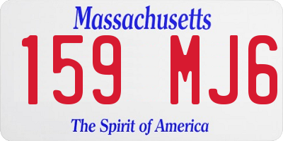 MA license plate 159MJ6