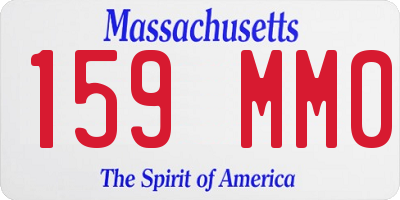 MA license plate 159MM0