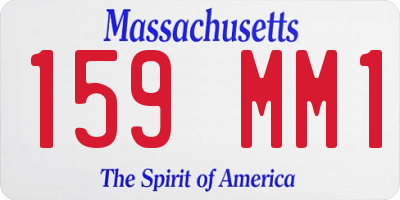 MA license plate 159MM1