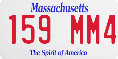MA license plate 159MM4