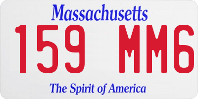 MA license plate 159MM6
