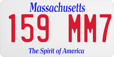 MA license plate 159MM7