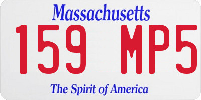 MA license plate 159MP5