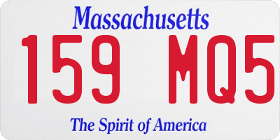 MA license plate 159MQ5