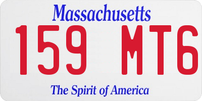 MA license plate 159MT6